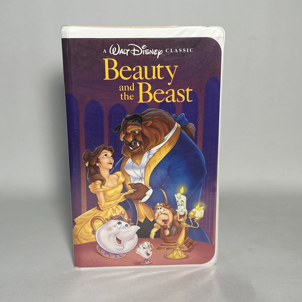 Vintage Disney BEAUTY AND THE BEAST Movie The Classics Black Diamond VHS RARE